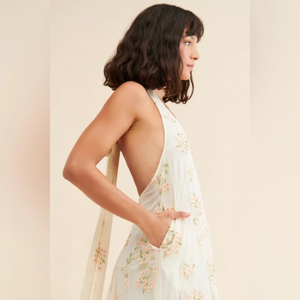 Free People Embroidered Holding On Convertible Maxi Dress - Picture 14 of 15